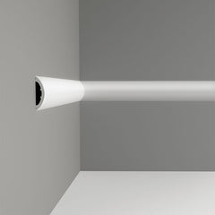 P3070-Luxxus Plain Polyurethane Panel Molding, Primed White. Length: 78-3/4