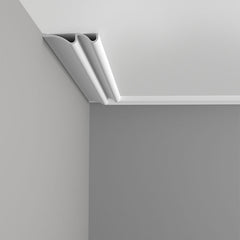 P3071-Luxxus Plain Polyurethane Multifunctional Molding, Primed White. Length: 78-3/4