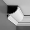 C900-Luxxus Plain Polyurethane Crown Molding for Indirect Lighting. Face: 8-13/16