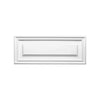 D504-Luxxus Classic Duropolymer Door Panel, Primed White. Width: 21-5/8
