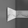 P7080-Luxxus Decorative Polyurethane Panel Molding, Primed White. Length: 78-3/4