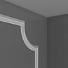 PB513A - Basixx Plain Durofoam Panel Molding Corner used with PB513, Primed White