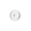 R-07-Luxxus Plain Polyurethane Ceiling Medallion, Primed White. Diameter: 10-1/4