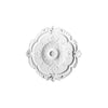 R-31-Luxxus Decorative Polyurethane Ceiling Medallion, Primed White. Diameter: 15-3/16