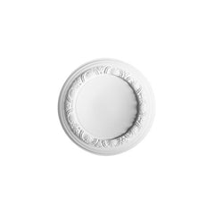 R-50-Luxxus Decorative Polyurethane Ceiling Medallion, Primed White. Diameter: 12-5/8