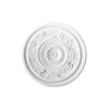 R-61-Luxxus Decorative Polyurethane Ceiling Medallion, Primed White. Diameter: 15-3/4