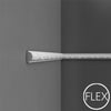 FP2020-Flexible Decorative Polyurethane Panel Molding, Flexible, Primed White. Length: 78-3/4