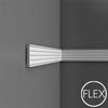 FP5020-Flexible Plain Polyurethane Panel Molding, Flexible, Primed White. Length: 78-3/4
