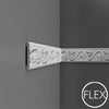 FP7010-Flexible Decorative Polyurethane Panel Molding, Flexible, Primed White. Length: 78-3/4