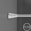 FP7040-Flexible Decorative Polyurethane Panel Molding, Flexible, Primed White. Length: 78-3/4