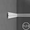 FP9020-Flexible Plain Polyurethane Panel Molding, Flexible, Primed White. Length: 78-3/4