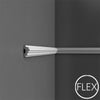 FP9040-Flexible Plain Polyurethane Panel Molding, Flexible, Primed White. Length: 78-3/4