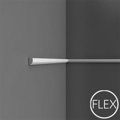 FP9050-Flexible Plain Polyurethane Panel Molding, Flexible, Primed White. Length: 78-3/4