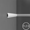 FP9901-Flexible Plain Polyurethane Panel Molding, Flexible, Primed White. Length: 78-3/4