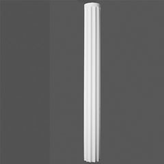 K1002-Luxxus Classic Polyurethane Fluted Whole Column, Primed White. Height: 78