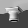 K1112-Luxxus Classic Duropolymer Whole Capital, Primed White. Width: 14-3/8