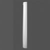 K3101-Luxxus Classic Polyurethane Plain Half Column, Primed White. Width: 12