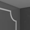 PX103A - Axxent Plain Polyurethane Panel Molding Corner used with PX103, Primed White.