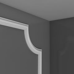 PX120A - Axxent Plain Polyurethane Panel Molding Corner used with PX120, Primed White.