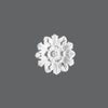 R-12-Luxxus Decorative Polyurethane Ceiling Medallion, Primed White. Diameter: 7-7/8