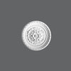 R-13-Luxxus Decorative Polyurethane Ceiling Medallion, Primed White. Diameter: 11-1/4