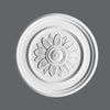 R-46-Luxxus Decorative Polyurethane Ceiling Medallion, Primed White. Diameter: 21-1/16