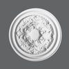 R-52-Luxxus Decorative Polyurethane Ceiling Medallion, Primed White. Diameter: 27-3/8