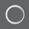 R-66-Luxxus Plain Polyurethane Ceiling Medallion Ring, Primed White. Diameter: 21-7/16