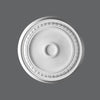 R-77-Luxxus Decorative Polyurethane Ceiling Medallion, Primed White. Diameter: 24-7/16