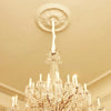 R-23-Luxxus Decorative Polyurethane Ceiling Medallion, Primed White. Diameter: 28-1/8