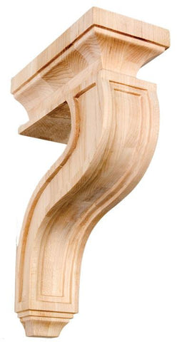 Mission Style Corbel - wood onlays, shelf supports, woodcarving, decorative brackets, antique corbels, kitchen cabinets corbels