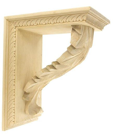 Acanthus leaf with Bracket - grapes, florals with corbels - shelf brackets, shelving brackets.