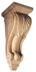 Acanthus leaf corbel - hanglng shelves, wood sculpture decorative shelf brackets