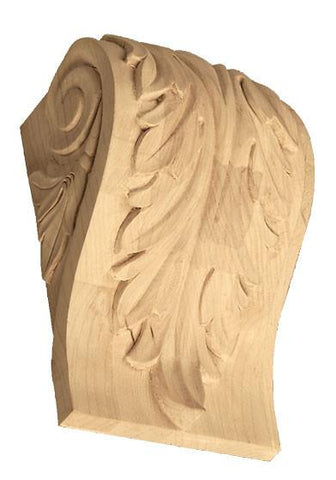 Corbels with Acanthus Leaf - wooden kitchen style corbels, grape corbels, floral corbels, decorative wall corbels, hidden corbels, antique wooden corbels,arts and crafts corbels