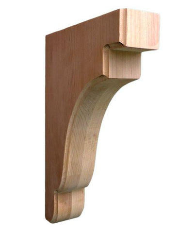 Classic Plain Corbel  - wood sculpture corbels, fireplace corbels, wainscoting corbels, wood shelf brackets, countertop brackets
